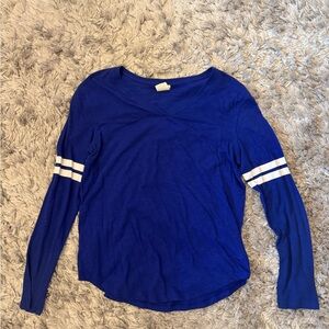 VS Pink Blue Long Sleeve Top